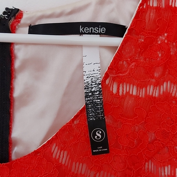 Kensie coral eyelash lace dress - Picture 2 of 4